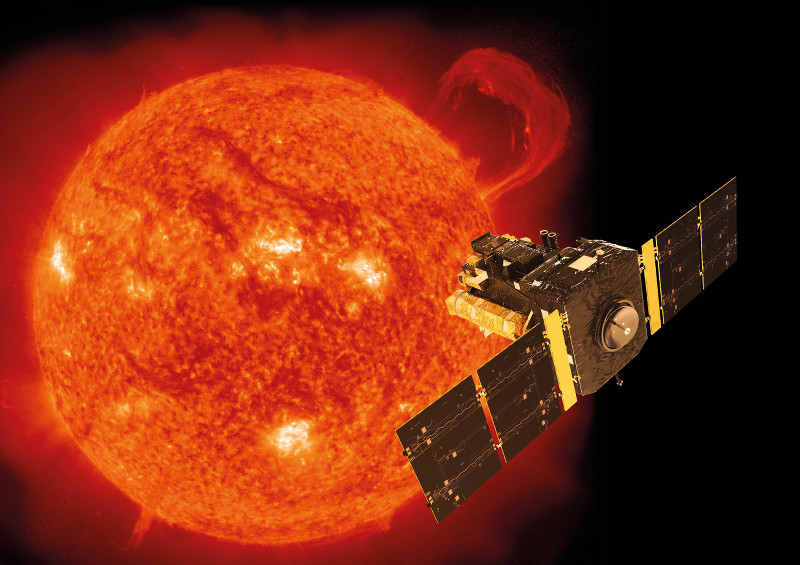 Le Soleil et le satellite SOHO